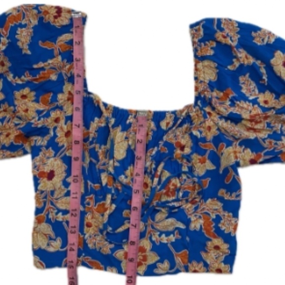 Jessica Simpson SET: Irin Top/Jildie Skirt, Southern Beauties Blue/Orange XS NWT - Picture 11 of 16